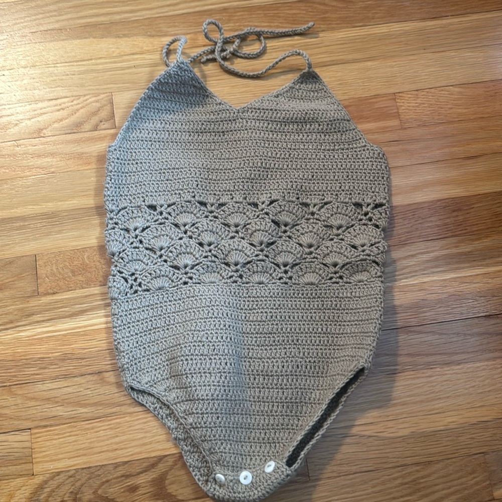 Kate Quinn crocheted onesie